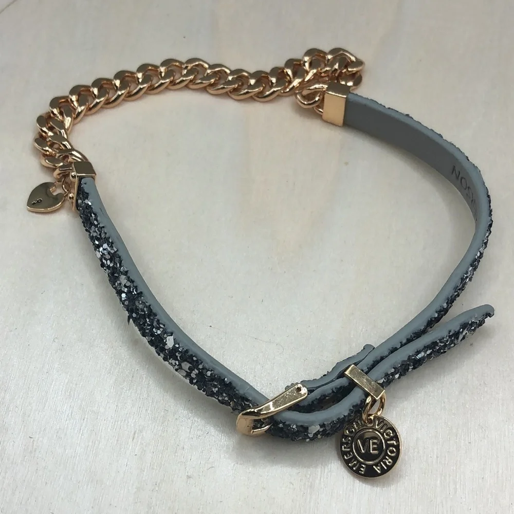 Victoria Emerson chain and glitter wrap bracelet plus more.
